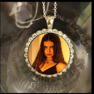 Mazzy Star hope 925 Silver Rhinestones  Necklace great gift